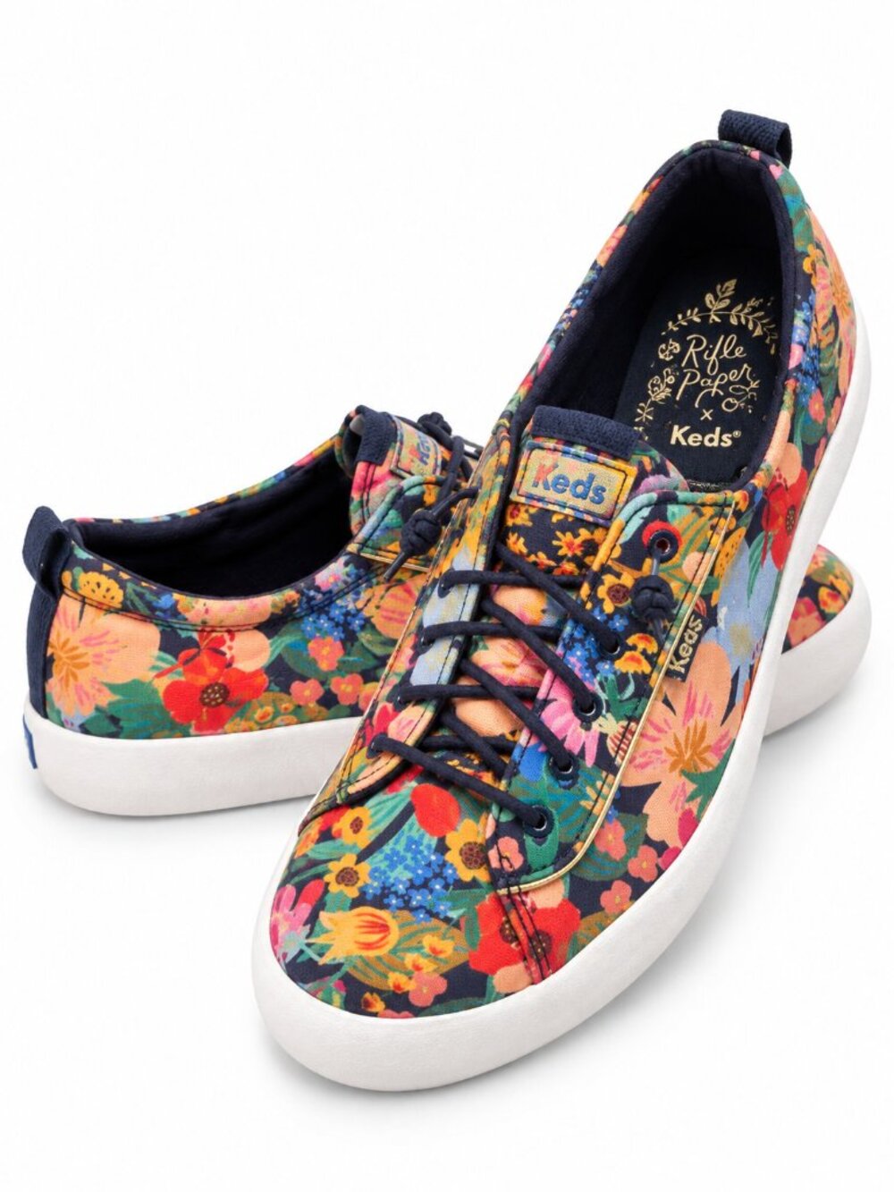 KEDS x RIFLE PAPER CO. Kickback Sicily Floral Canvas Sneakers Women’s Size 8